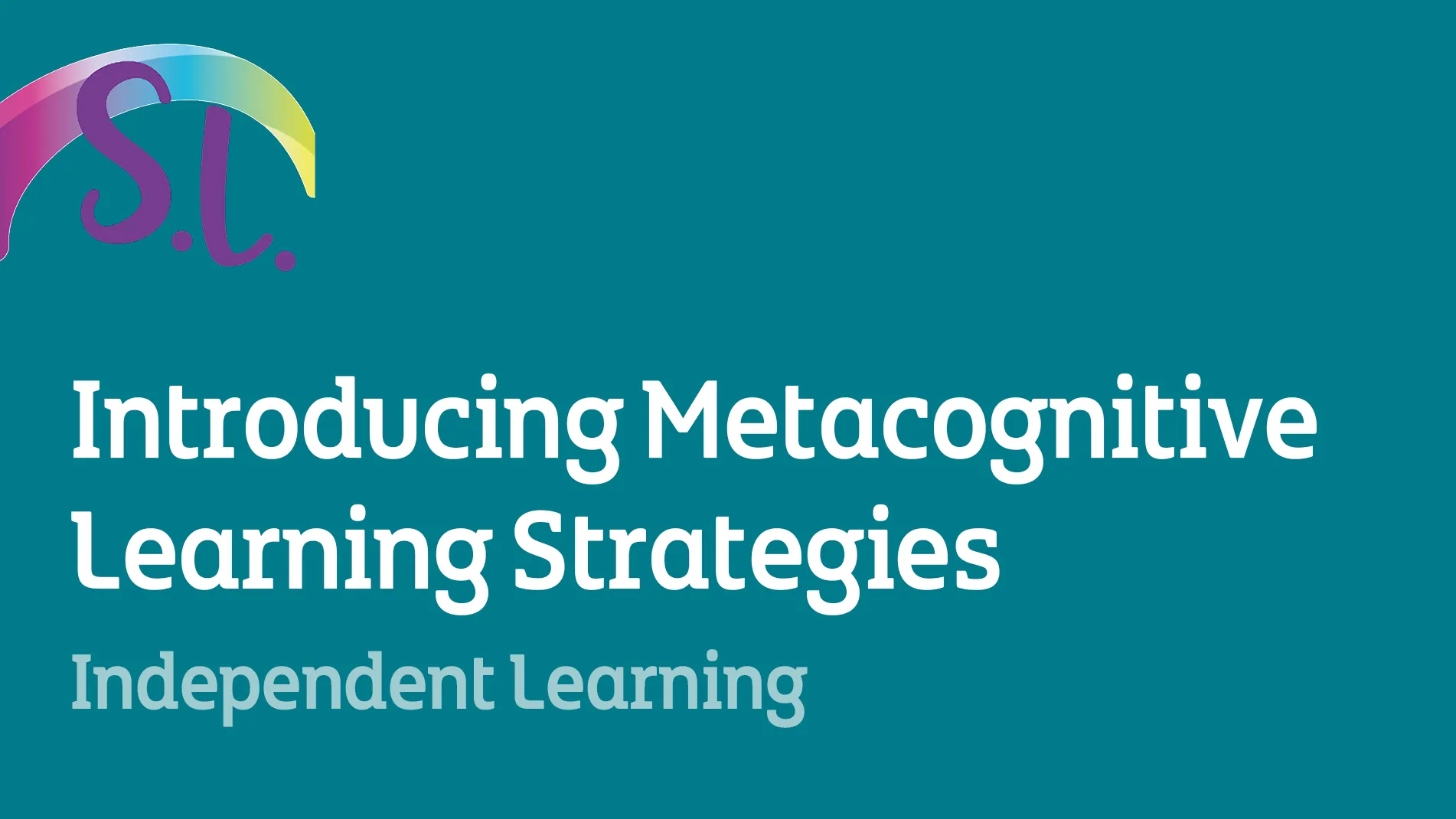 Introducing Metacognitive Learning Strategies